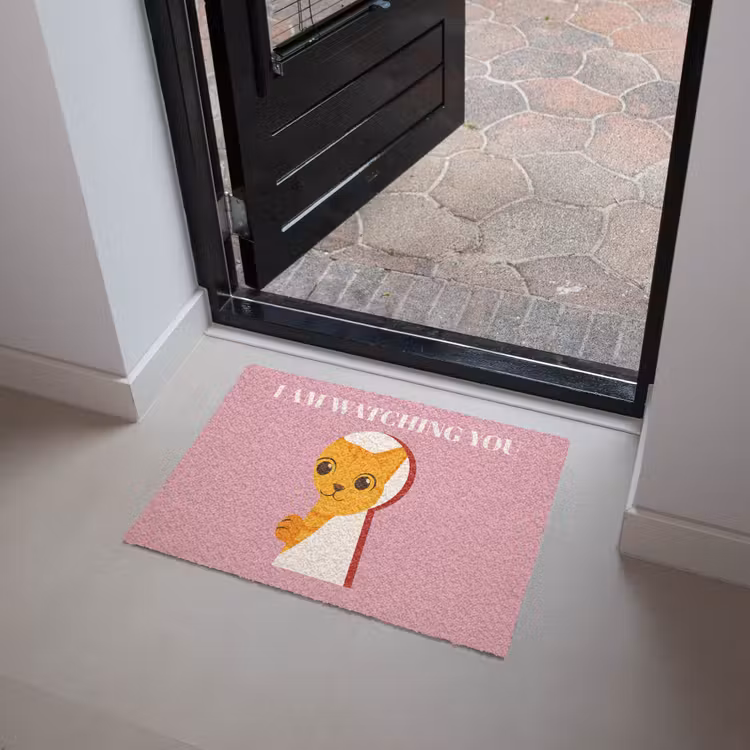 Deurmat - Cat - Quote - Pink — 4