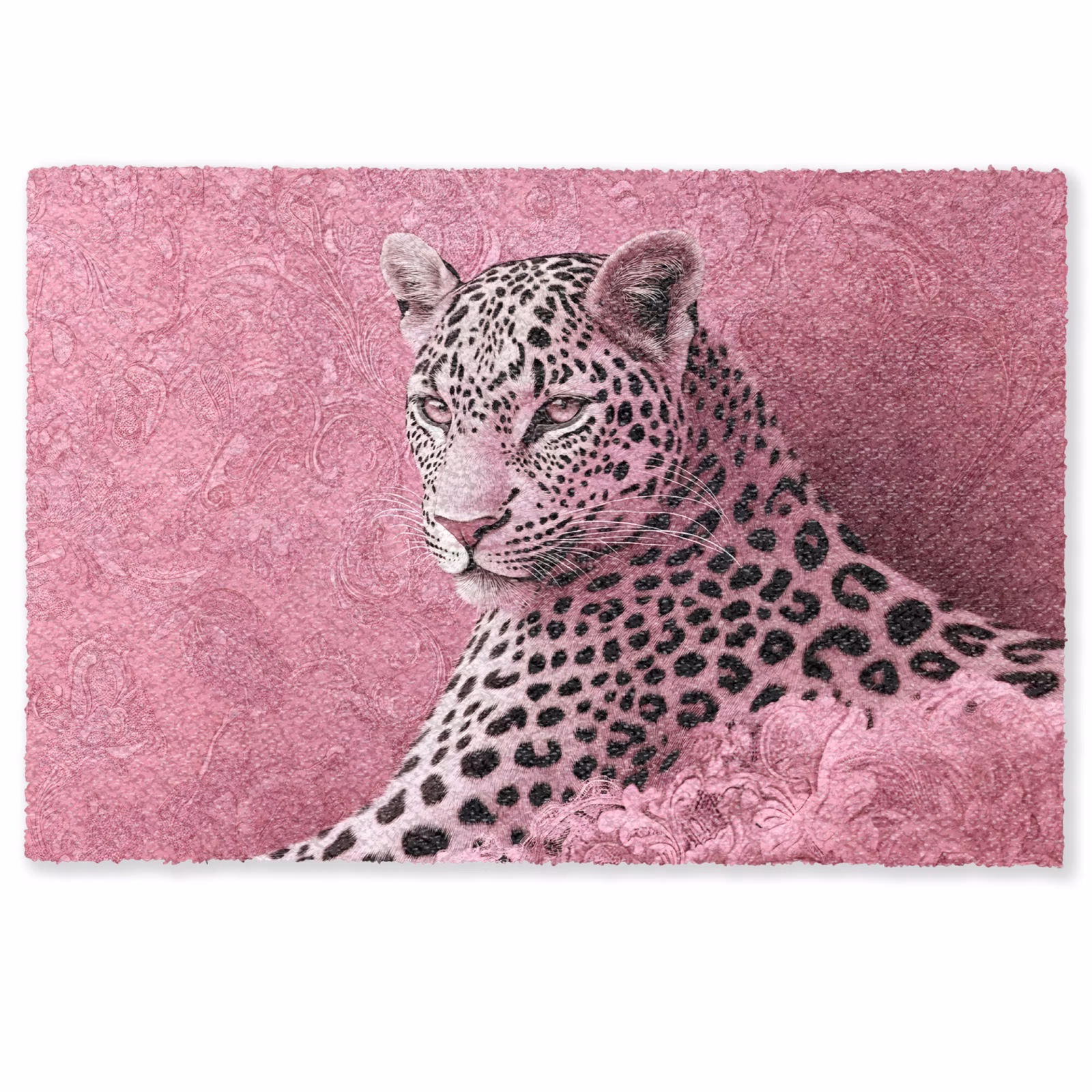 Deurmat - Panter - Luxe - Roze — 1