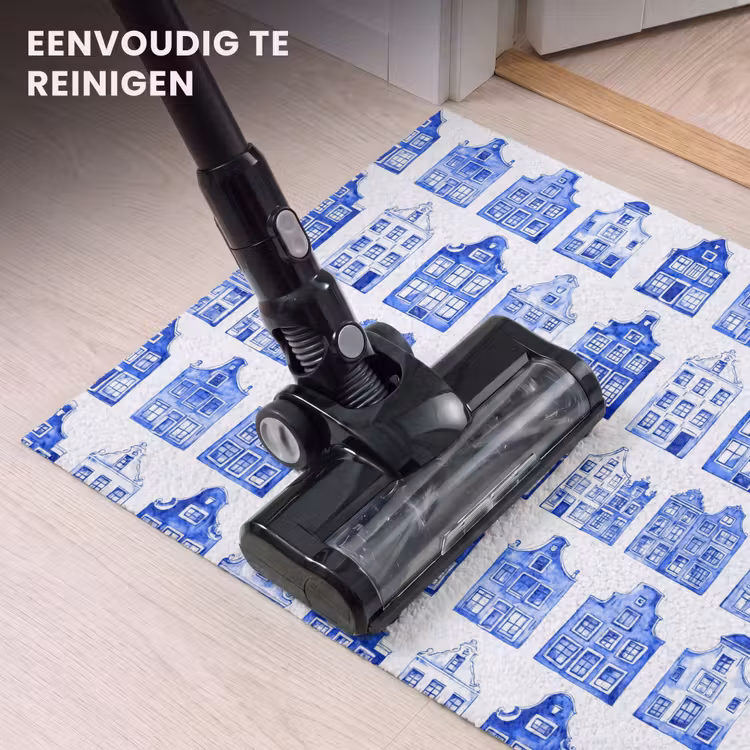 Deurmat - Patroon - Huizen - Blauw — 9