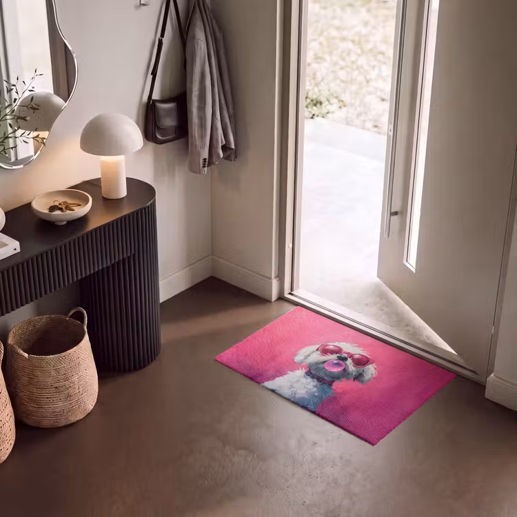 Deurmat - Pink - Hond - Bubbel — 8