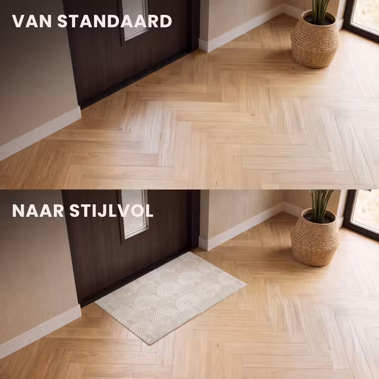 Deurmat - Golven - Structuur - Beige — 3