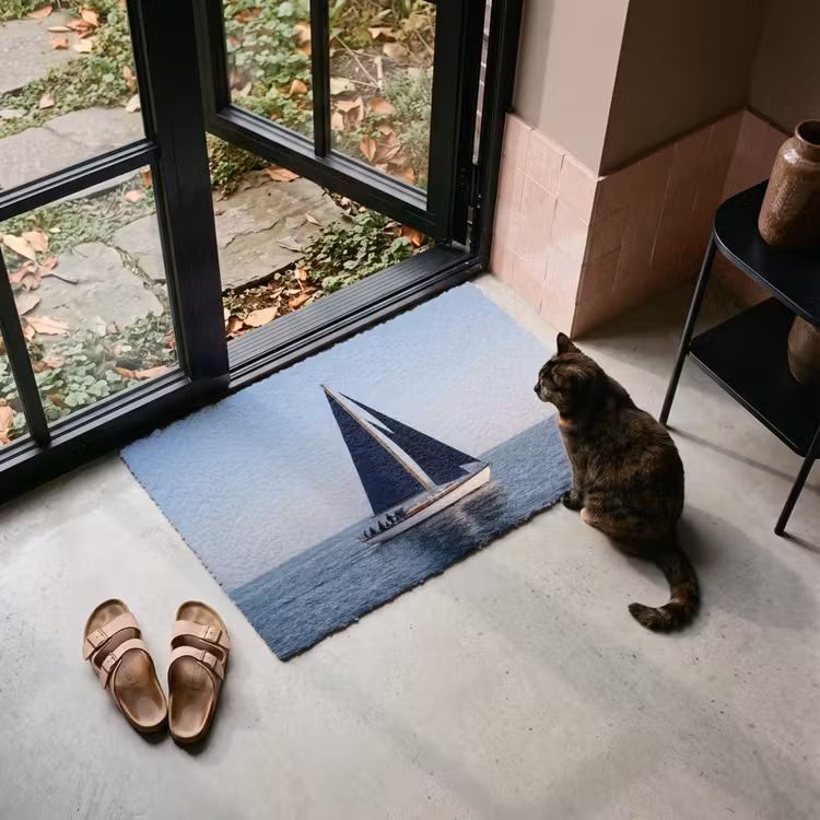 Deurmat - Zeilboot - Zee - Blauw — 2