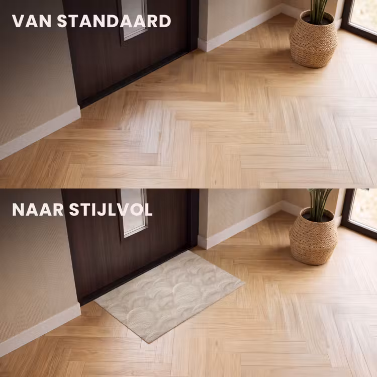 Deurmat - Bogen - Patroon - Beige — 3