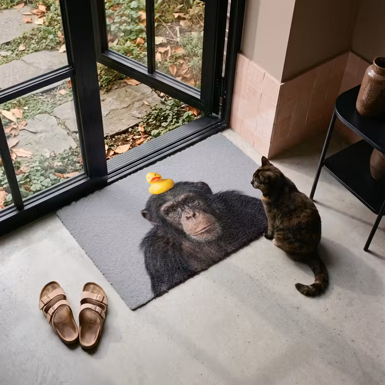 Deurmat - Chimpansee - Badeend - Grijs — 2
