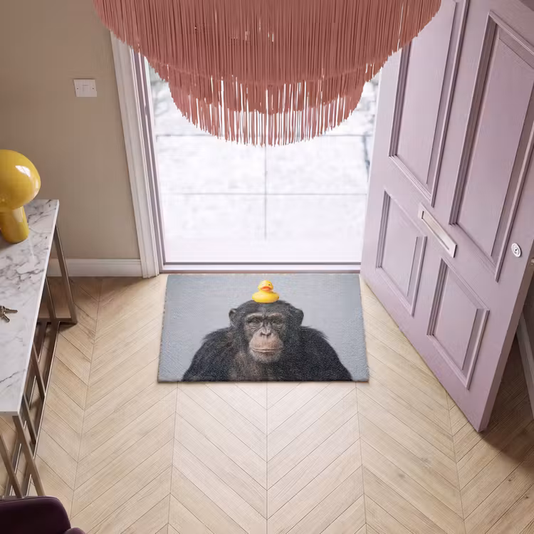 Deurmat - Chimpansee - Badeend - Grijs — 4