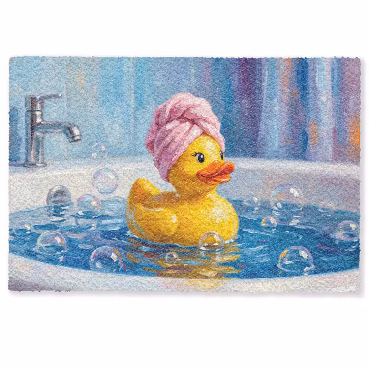 Deurmat - Creatief - Badeend - Kleurrijk — 1