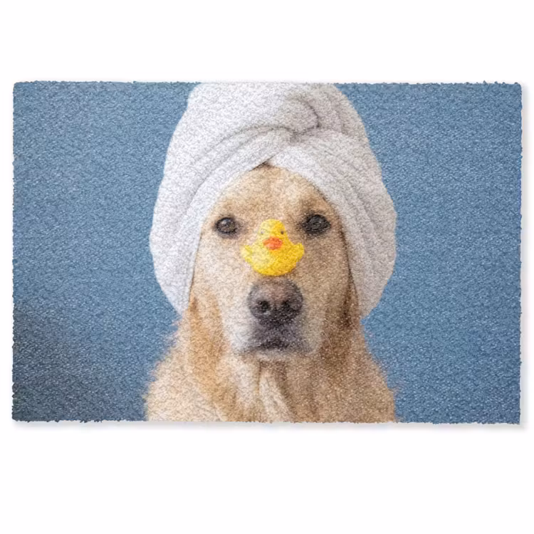 Deurmat - Hond - Badeend - Geel — 1