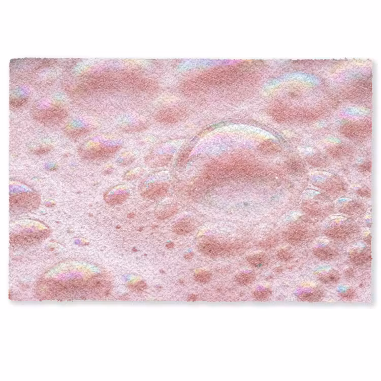 Deurmat - Schuim - Structuur - Roze — 1