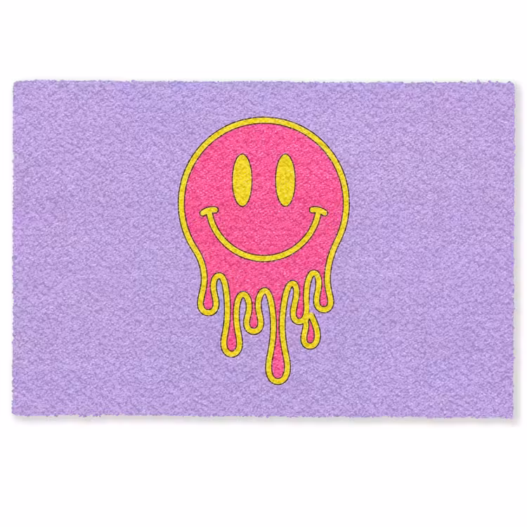 Deurmat - Smiley - Drip - Neon — 1