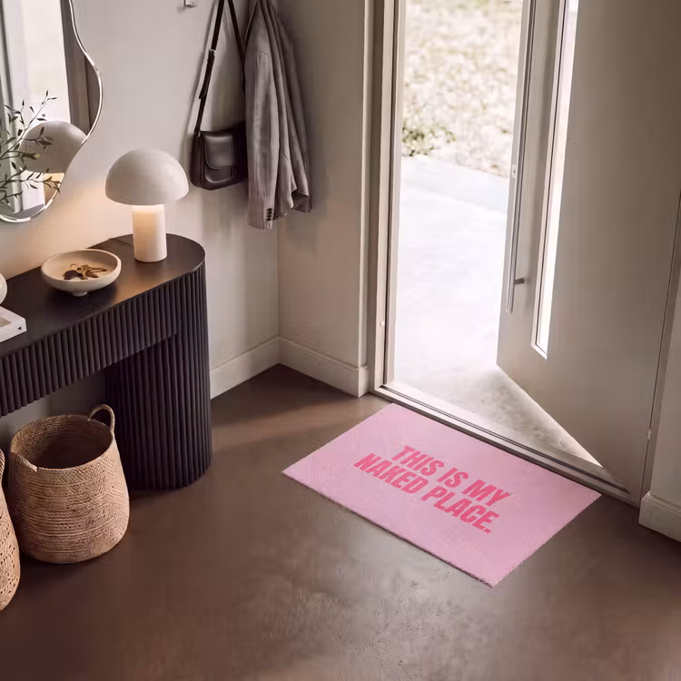 Deurmat - Tekst - Modern - Roze — 8