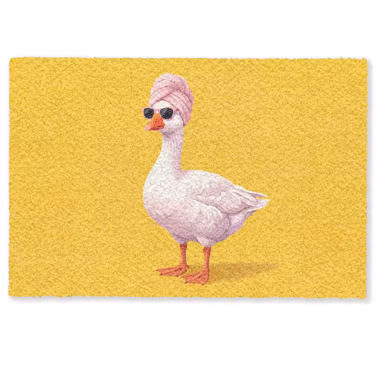 Deurmat - Eend - Zonnebril - Geel — 1