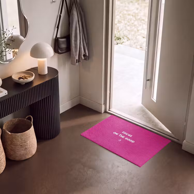 Deurmat - Focus - Smiley - Roze — 8