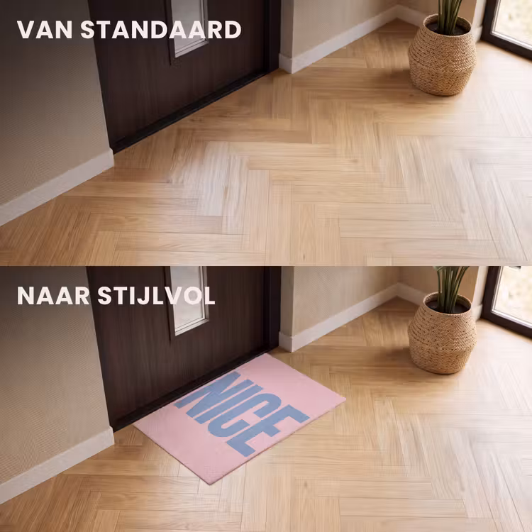 Deurmat - Nice - Paars - Roze — 3