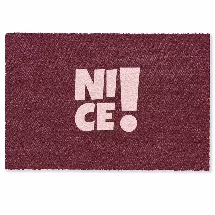 Deurmat - Nice - Uitroepteken - Rood — 1