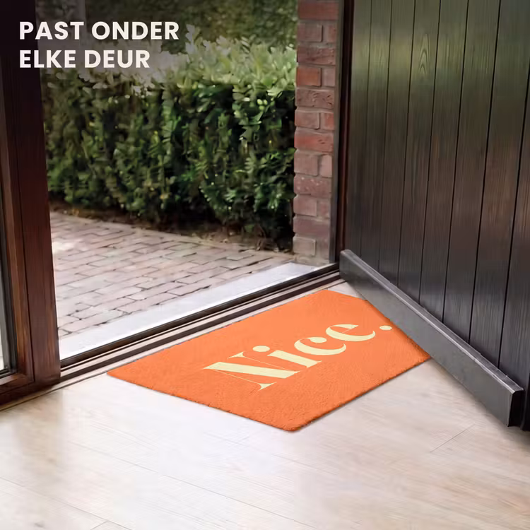 Deurmat - Oranje - Gebroken wit - Nice — 7