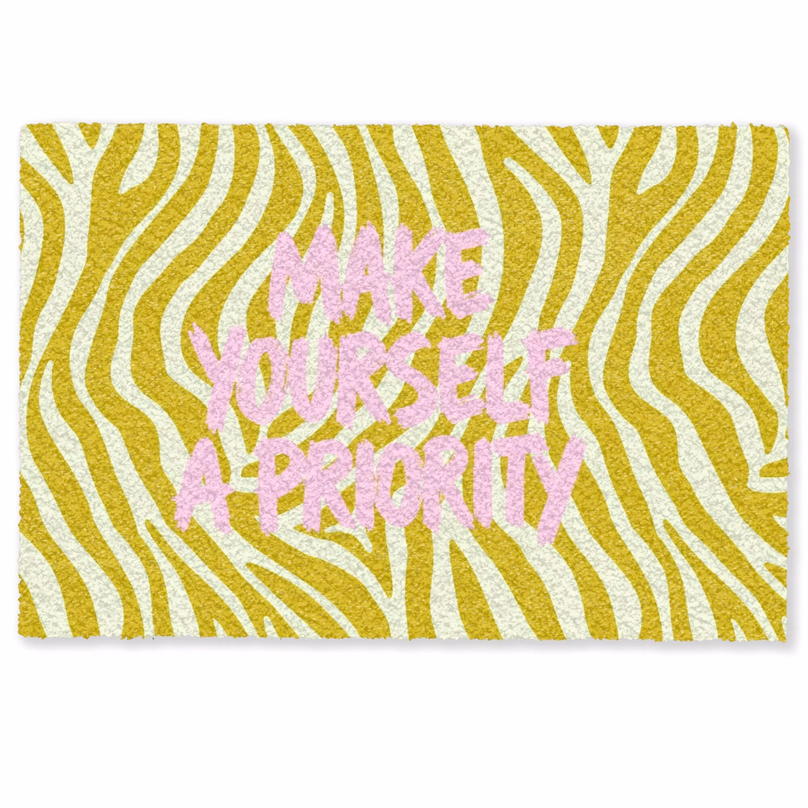 Deurmat - Zebraprint - Priority - Roze — 1