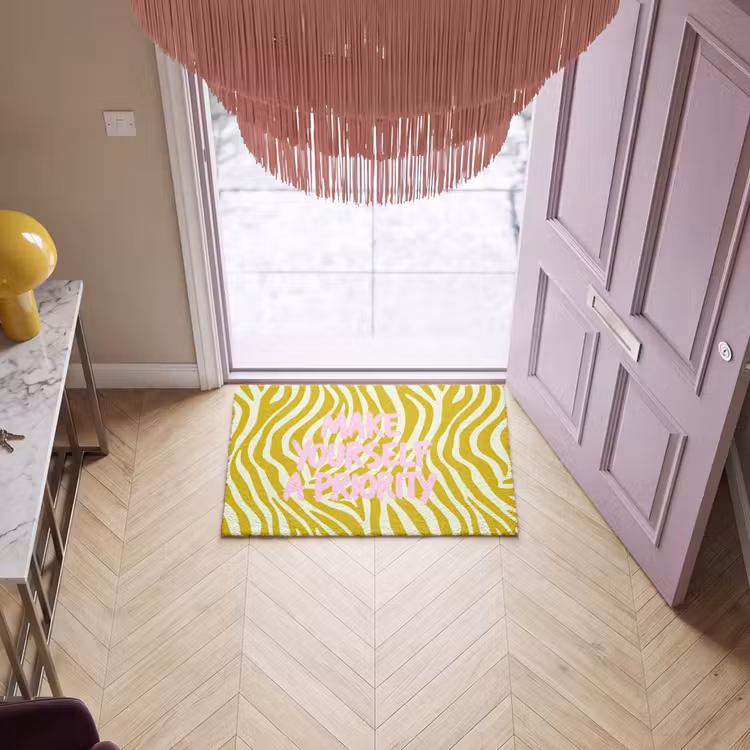 Deurmat - Zebraprint - Priority - Roze — 4