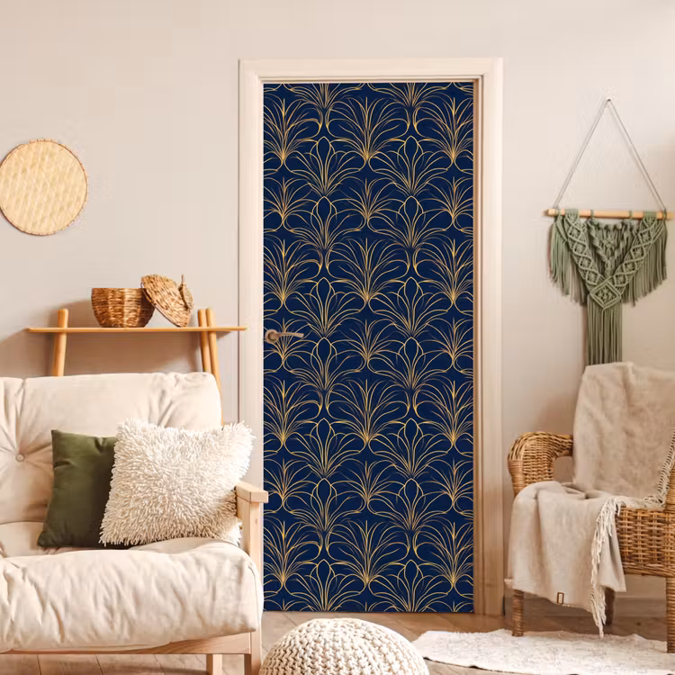 Deursticker - Deco - Waaier - Blauw — 4