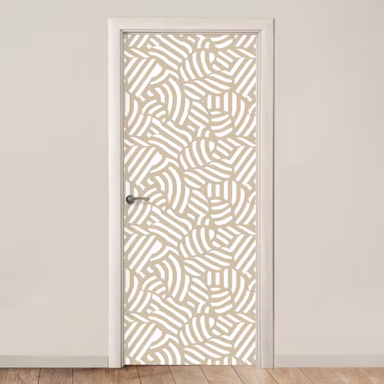 Deursticker - Abstract - Modern - Beige — 1
