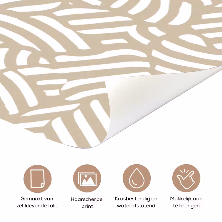 Deursticker - Abstract - Modern - Beige — 3
