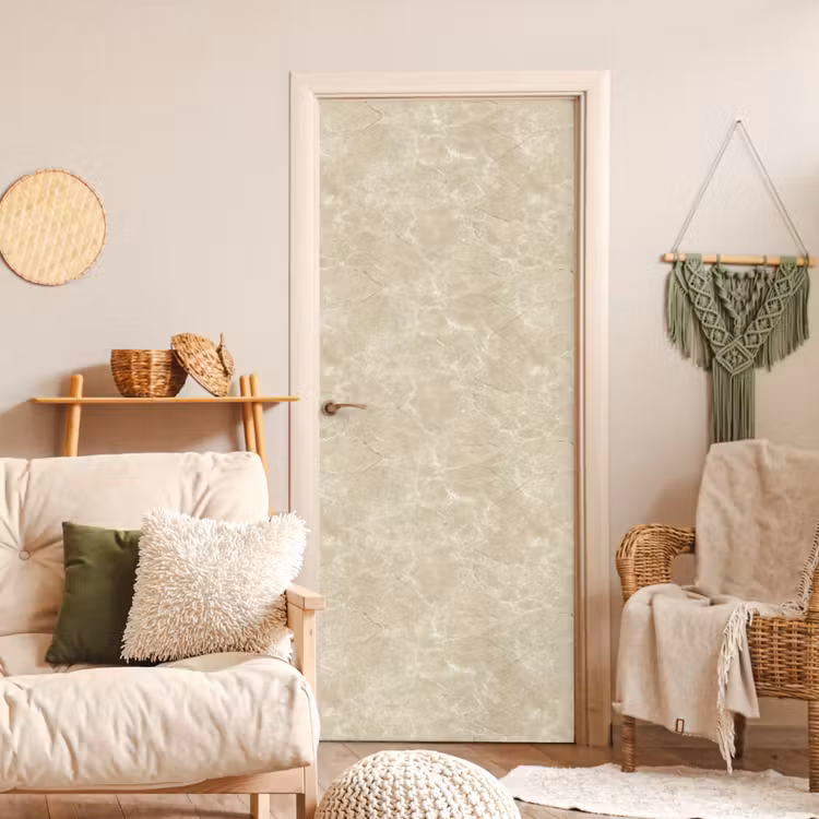 Deursticker - Lichtbeige - Marmer - Diffusie adering — 4