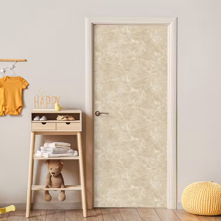 Deursticker - Lichtbeige - Marmer - Diffusie adering — 6