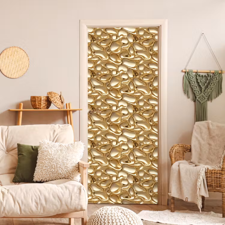 Deursticker - Abstract - Modern - Goud — 4