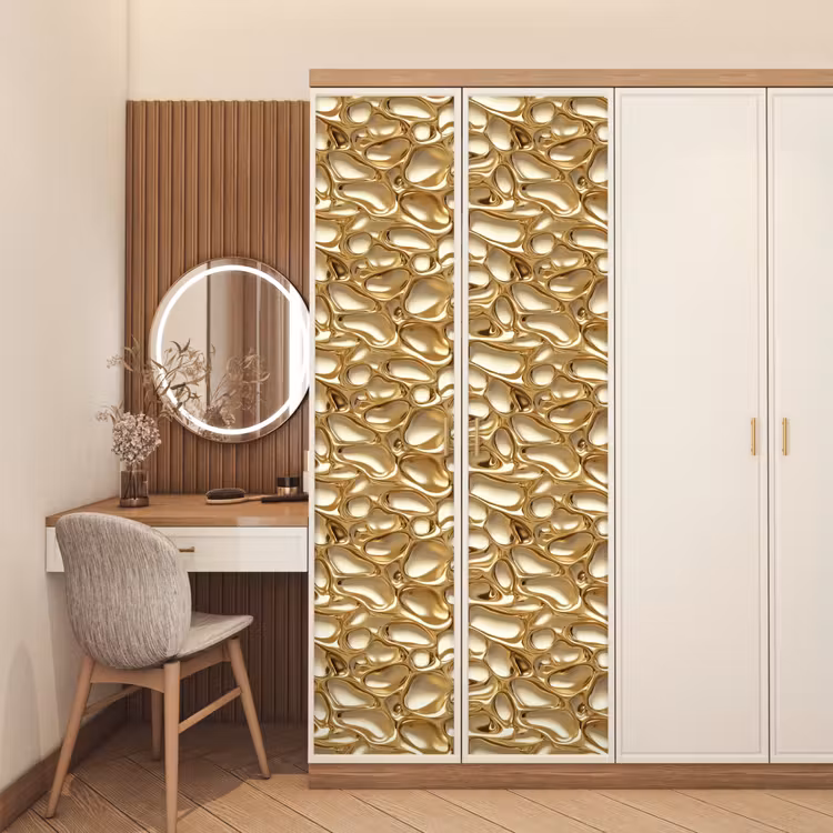 Deursticker - Abstract - Modern - Goud — 5