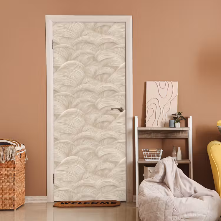 Deursticker - Bogen - Patroon - Beige — 2