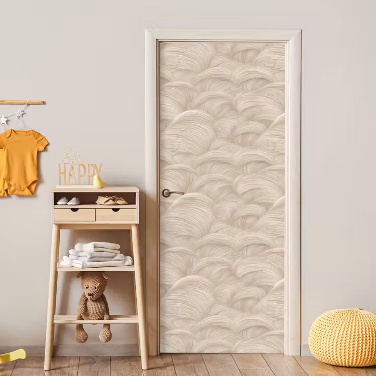 Deursticker - Bogen - Patroon - Beige — 6