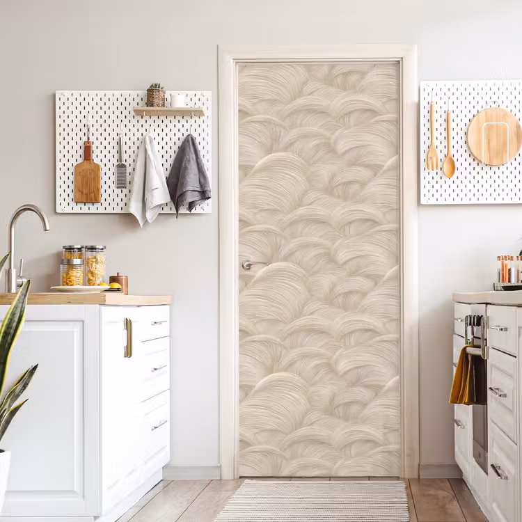 Deursticker - Bogen - Patroon - Beige — 7