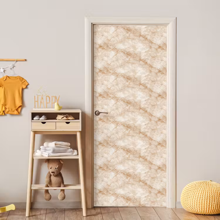 Deursticker - Kristalstructuur - Bruin - Marmer — 6