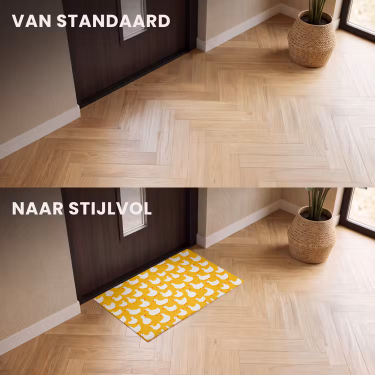 Deurmat - Eendjes - Patroon - Geel — 3