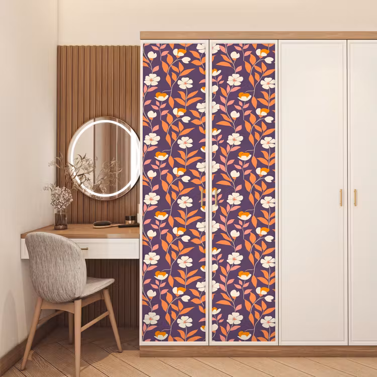 Deursticker - Boho - Vintage - Paars — 5