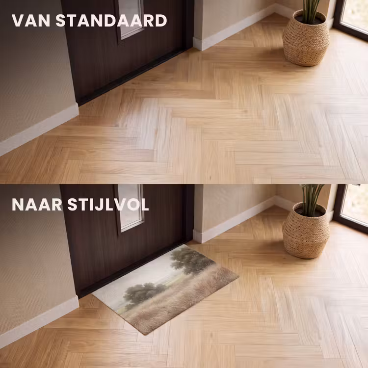 Deurmat - Landschap - Minimalistisch - Beige — 3