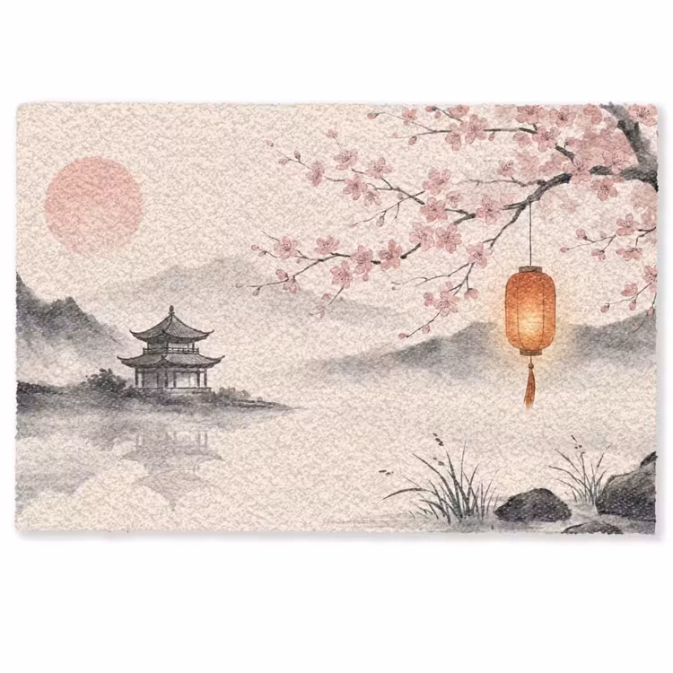 Deurmat - Zon - Japans - Traditioneel — 1