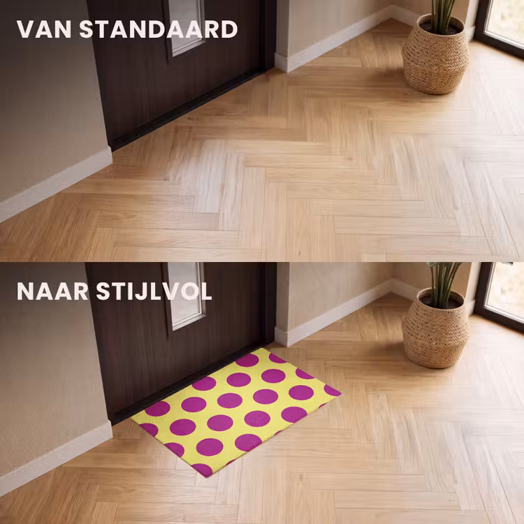 Deurmat - Dots - Klassiek - Geel — 3