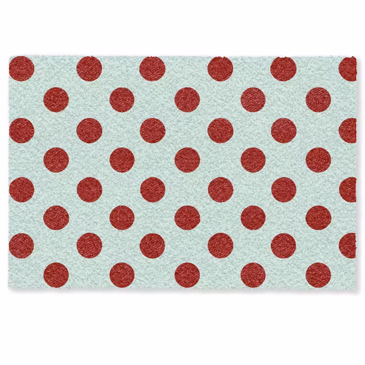 Deurmat - Polka - Dots - Rood — 1