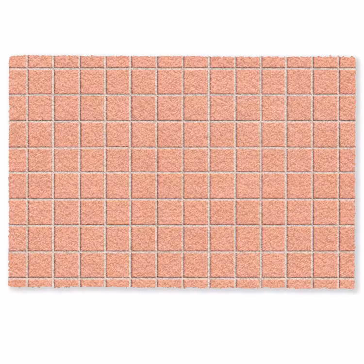 Deurmat - Patroon - Tegels - Perzik — 1