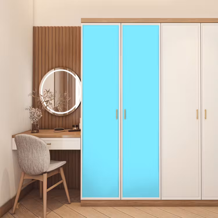 Deursticker - Electric - Cyan - Blauw — 5