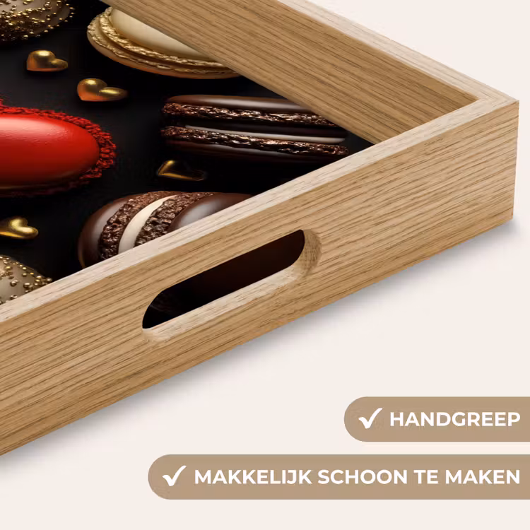 Dienblad - Macarons - Rood - Hart — 5