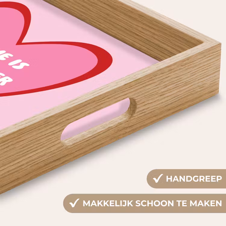 Dienblad - Quote - Moeder - Roze — 5