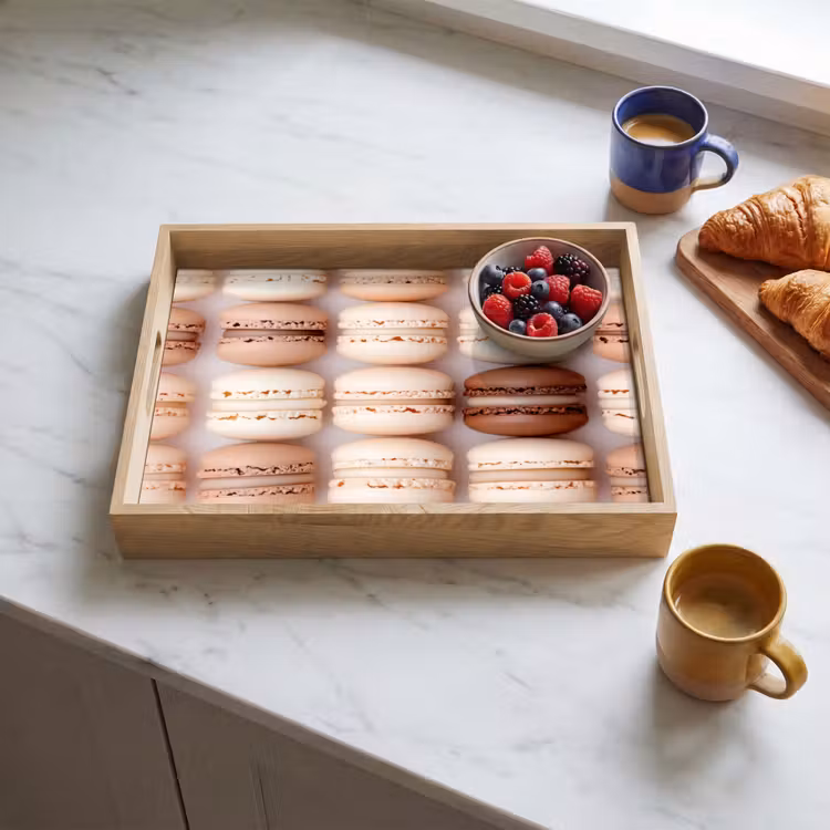 Dienblad - Macarons - Beige - Bruin — 4