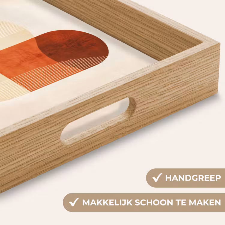Dienblad - Bogen - Beige - Vormen — 5
