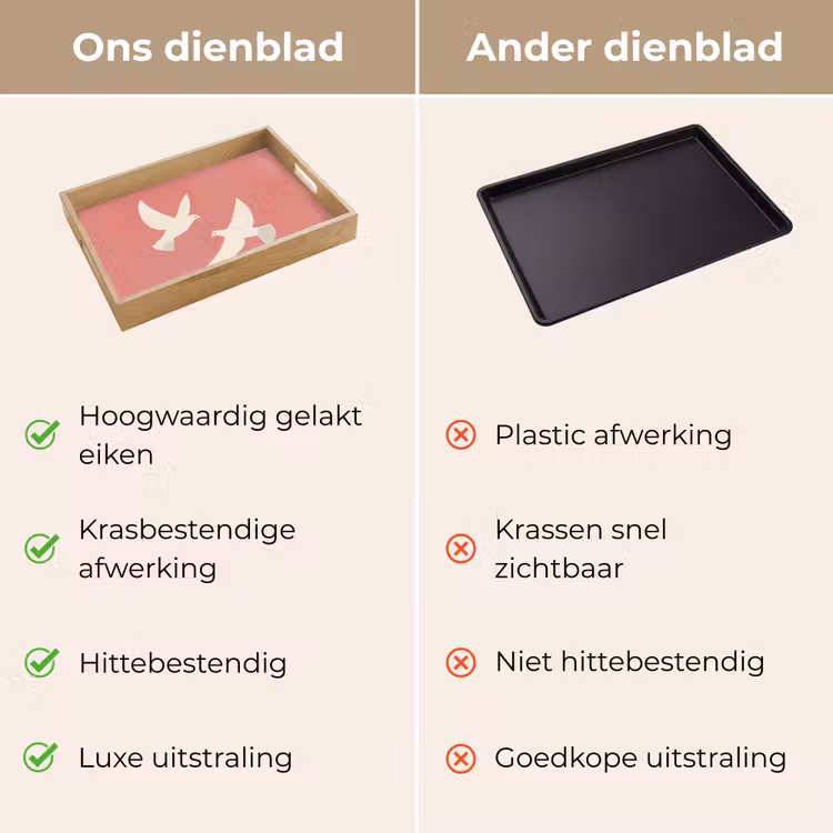 Dienblad - Duiven - Wit - Sierlijk — 3