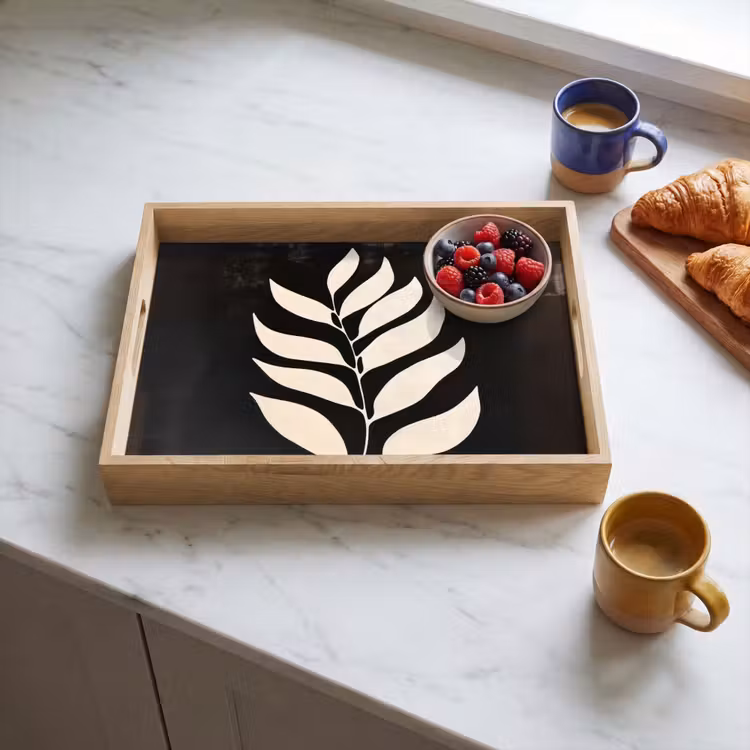 Dienblad - Blad - Wit - Minimalistisch — 4