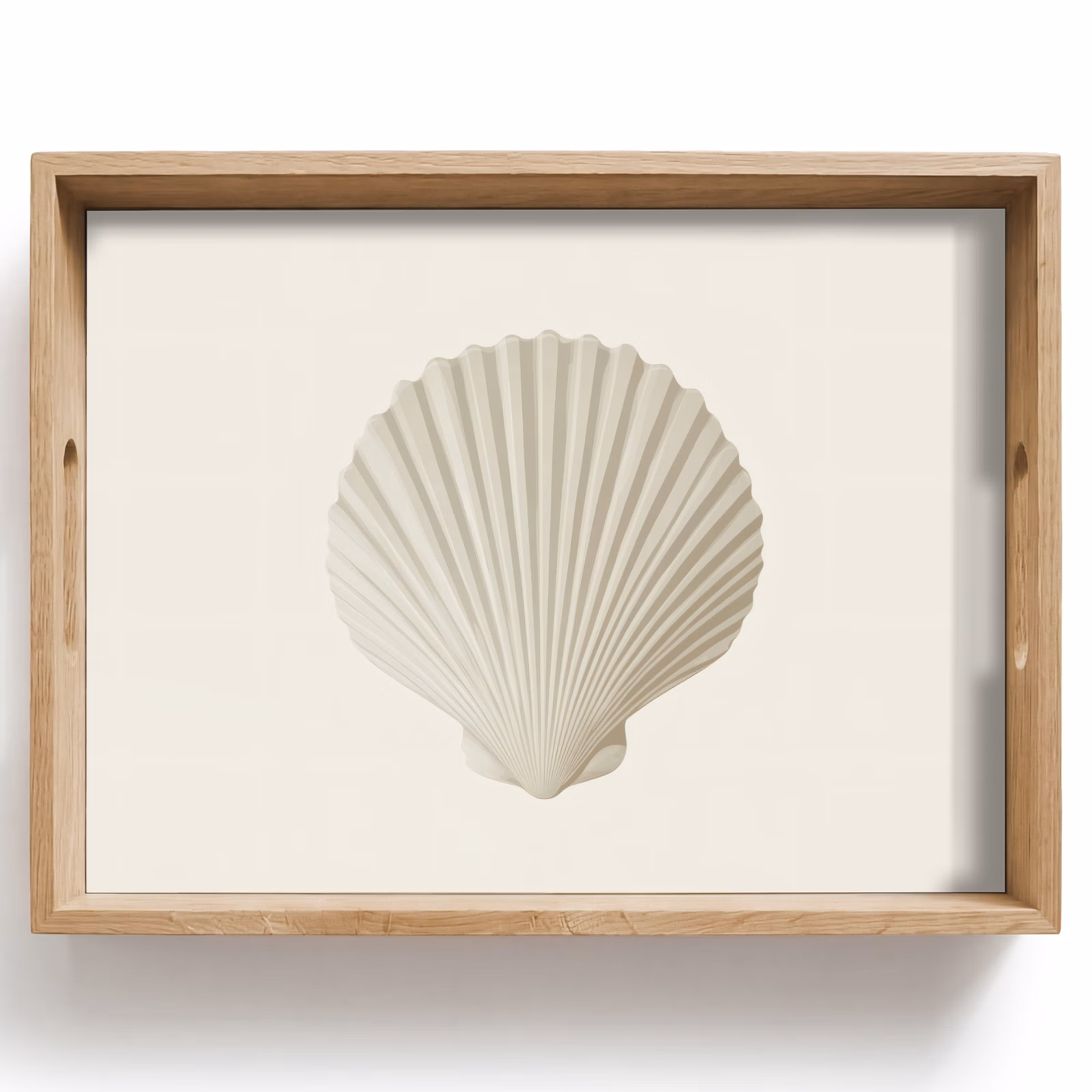 Dienblad - Schelp - Minimalistisch - Wit — 1