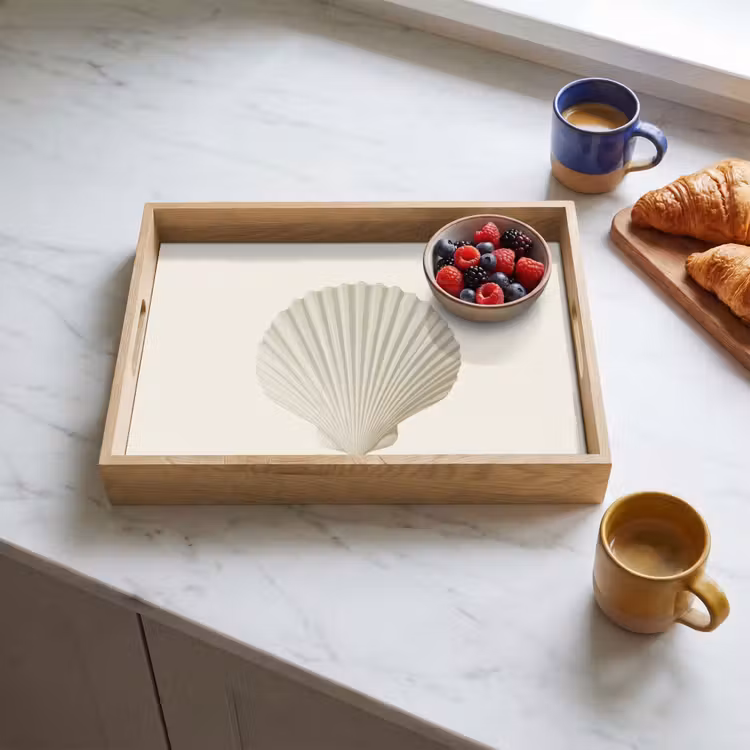 Dienblad - Schelp - Minimalistisch - Wit — 4