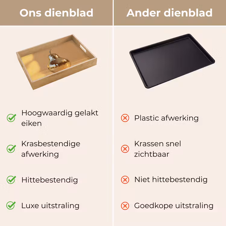 Dienblad - Goud - Disco - Glitter - Peer — 3