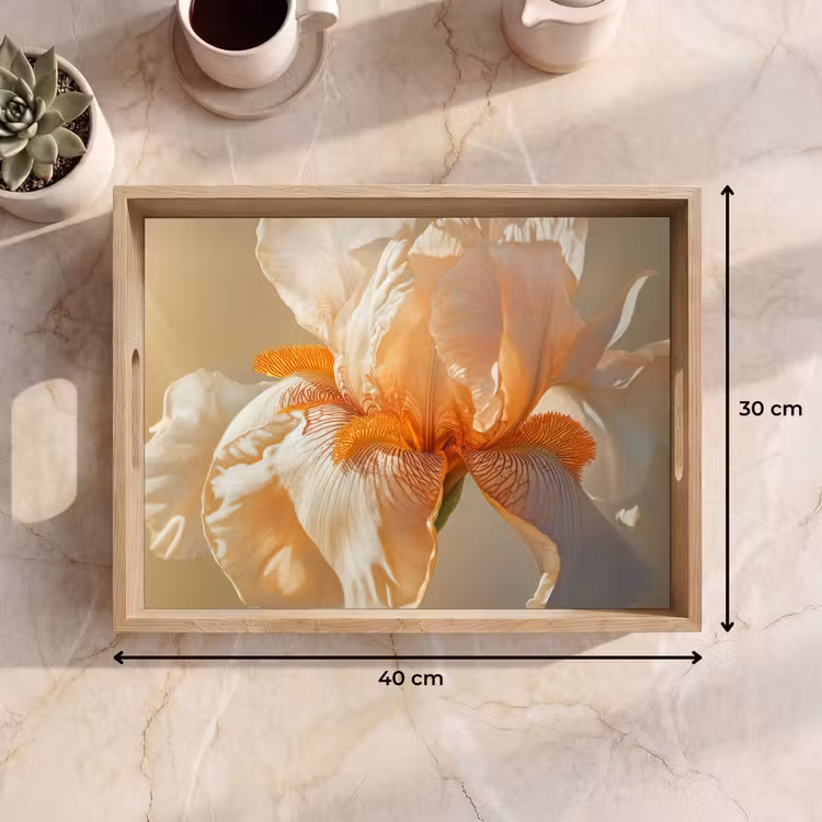 Dienblad - Close up - Oranje - Iris — 9
